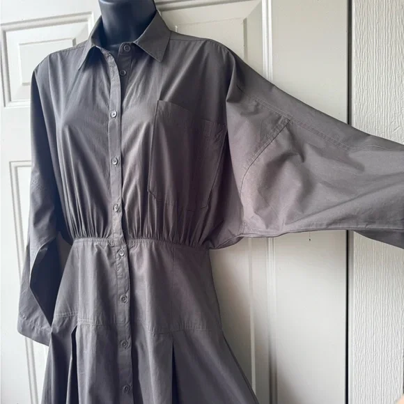 APIECE APARTDeep Olive Pietra Maxi Shirt Dress Size 2
